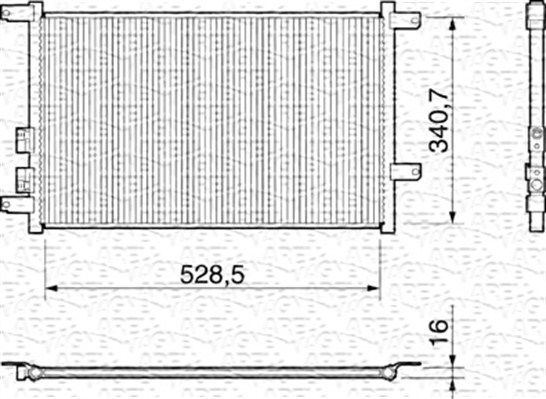 MAGNETI MARELLI Kondensaator,kliimaseade 350203156000